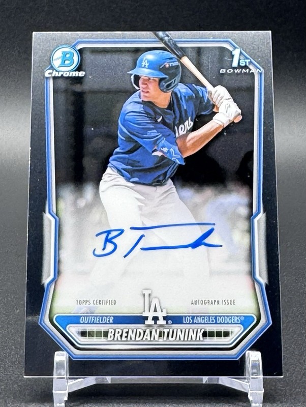 2026 Bowman Chrome Brendan Tunink 1st AUTO BCP-59 DODGERS
