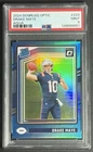 2024 Panini Donruss Optic Rated Rookie Drake Maye #229 Aqua Prizm RC /299 PSA 9