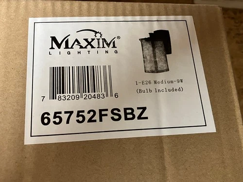 Maxim Lighting Outdoor Wall Mount Bronze Finish Terrace Single Light 65752FSBZ - Picture 2 of 2