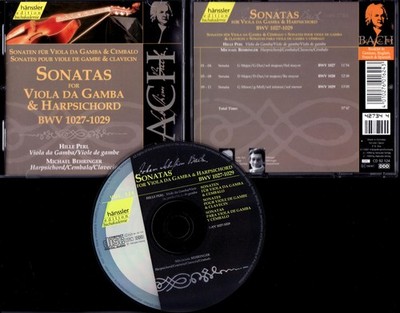 BACH: SONATAS for VIOLA DA GAMBA & ...   CD mit HILLE PERL + MICHAEL BEHRINGER