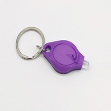 Keychain Flashlight Ultra Mini Rhombus UV Curing Purple 4D5I