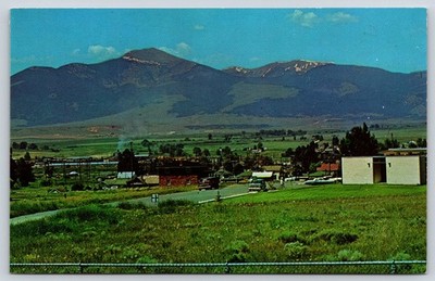 Deer Lodge Montana Mt. Powell Scenic View Vintage Postcard