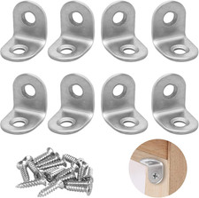 Small Brackets, 8PCS L Brackets, Small L Shaped Bracket, Yeestone Metal Bracket 