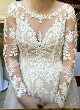 Long Sleeve Ball Gowns 10 Women's Size Wedding Dresses for sale