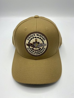 The Corps Surface Warfare Schools Command Beige Baseball Cap Hat One Size