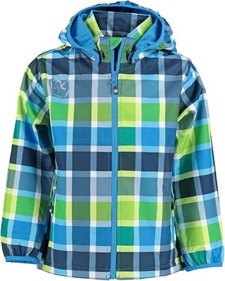 Color kids soft shell jacket scuba blue, size 110-116 New