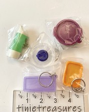 Tupperware keychain Set of 5 New tinietreasures
