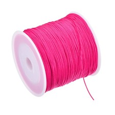 0.8mm 109 Yard Nylon String for Bracelets Nylon Cord Dark Rose Red