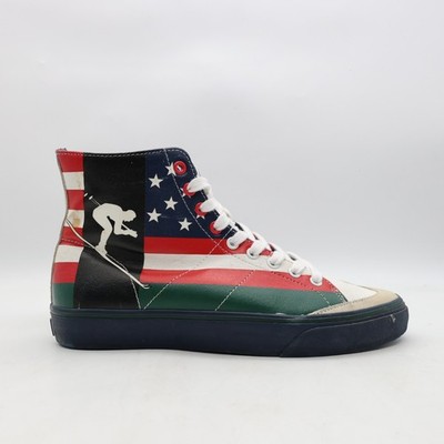Polo Ralph Lauren Solomon Ski Sneakers Men s Size 8.5 D U.S. Flag Soes