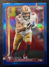 2025 Topps Chrome Kyle Juszczyk Blue Refractor #270 /150 San Francisco 49ers