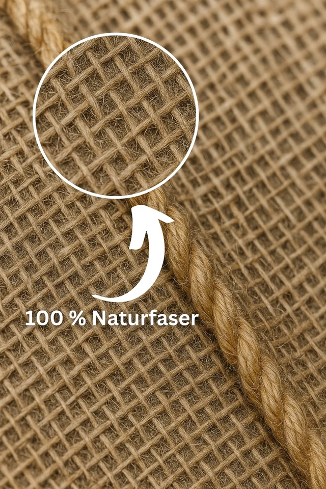 10 stk Jutesack Naturfaser ca.110cm x 60cm bis 50kg Kartoffelsack Sackhüpfen etc - Bild 3 von 4