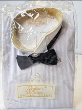 New Vintage Crafter's Collection Tuxedo Shirt with Bow Tie Wing Collar