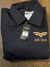 Shaka Wear Mens Full Zipper Mechanic Jacket Custom Air Zulu In Navy Mens Medium