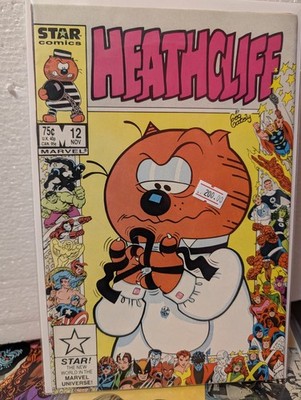 OG HEATHCLIFF #12 VG+~9.8 1986 25th ANNIVERSARY BORDER FRAME COVER      