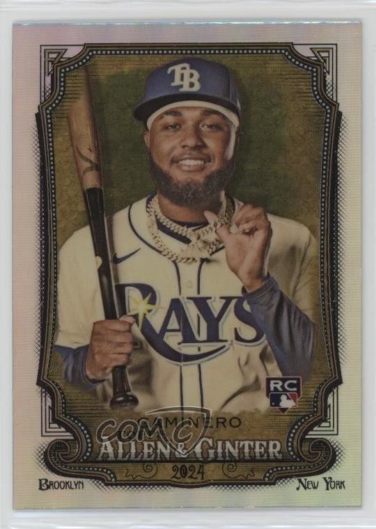2024 Topps Allen & Ginter Chrome Refractor Junior Caminero #92 Rookie RC uk2