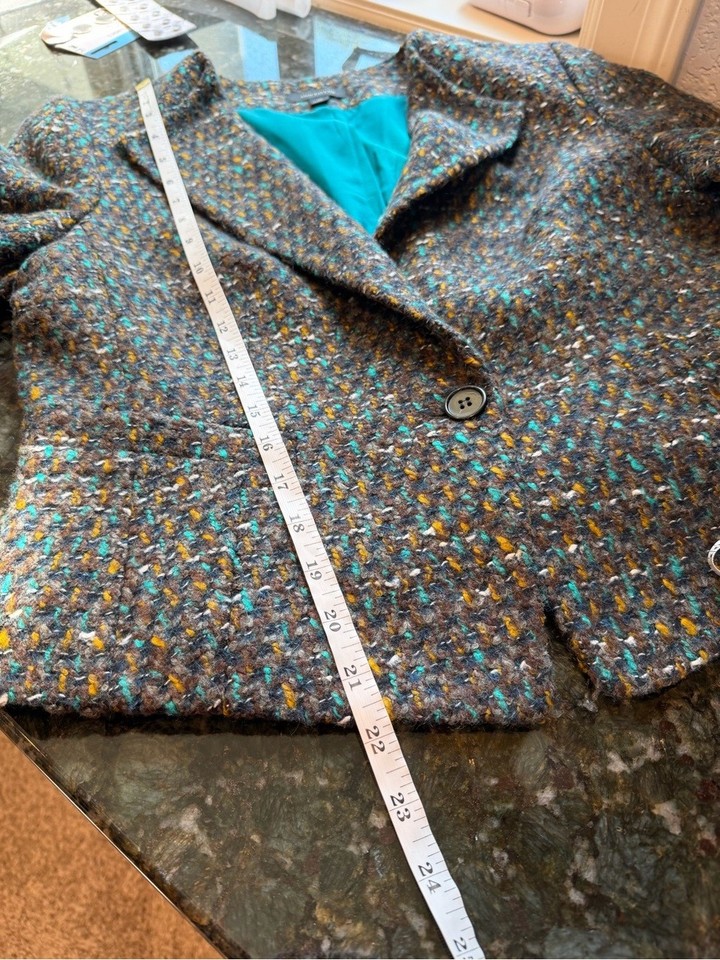 NWOT Ann Taylor Wool, Angora and Alpaca Tweed Jacket. Preppy. Academia ...