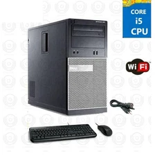 Dell Windows 7 32bit Desktop i5 Computer PC Full Size Tower DVDRW 8GB Ram 500GB