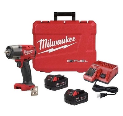 Milwaukee M18 FUEL 18V Impact Wrench with Friction Ring Kit - 2960-22R