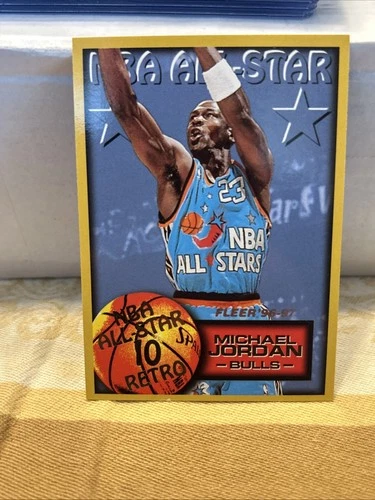 1996-97 Fleer NBA All-Star 10 Retro Michael Jordan #282, Chicago Bulls, HOF