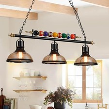 Billiard Pendant Lights, Retro Island Light Fixtures, for 7'-8' Hanging Pool
