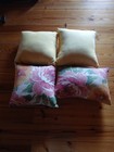 (4)Hibiscus Pillows Floral Outdoor/Indoor Corded 16"x16". — photo 2