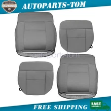 For 2004-2008 Ford F150 Lariat Front Bottom & Lean Back Cloth Seat Cover Gray US