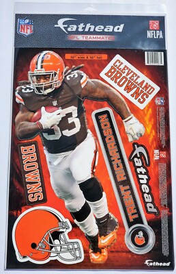 TRENT RICHARDSON FATHEAD TEAMMATES CRIMSON TIDE CLEVELAND BROWNS LOGO WALL DECAL