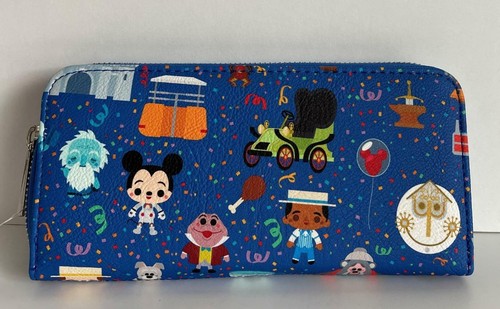 Billetera Chibi Loungefly Parks nueva con etiquetas patrón real - Imagen 2 de 2