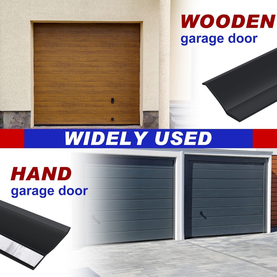 Weatherproofing Garage Door Seals Top and Sides Seal Strip PVC Garage