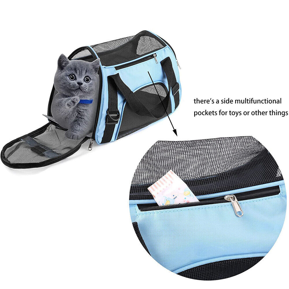 Large Pet Carrier Bag AVC Portable Soft Fabric Fold Dog Cat Puppy