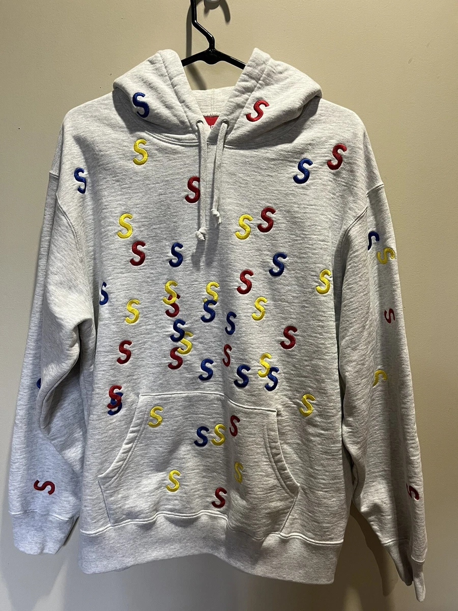 supreme embroidered s hooded sweatshirt