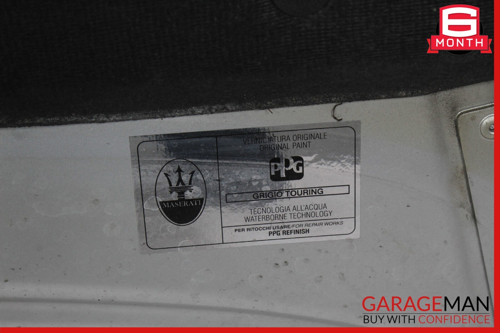 06-08 MASERATI QUATTROPORTE M139 FRONT HOOD BONNET SHELL WHITE