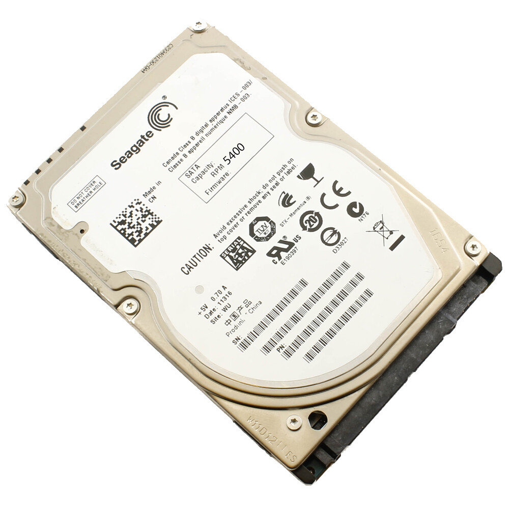 120GB 5400RPM Seagate SATA Laptop Hard Drive Working Used
