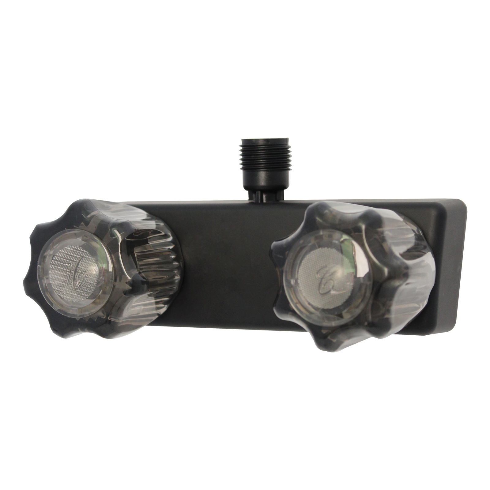 Empire Faucets RV Outdoor Shower Faucet 4in Matte Black with Crystal Knobs eBay