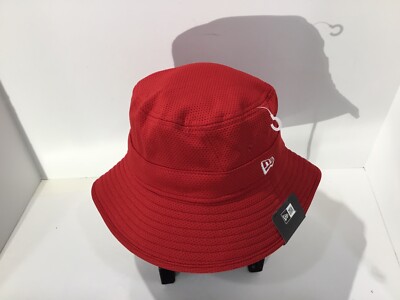 Chapeau Bucket 47 Brand X New Era – Rouge, Taille OSFA, Neuf Avec étiquettes