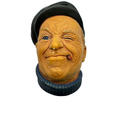 Bossons Head Chalkware Wall Hanging Boatman 1967 Sailor Fisherman Nautical UK
