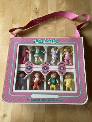 MY CABBAGE PATCH KIDS BRAG BAG WITH 8 DOLLS VINTAGE 1984 | eBay