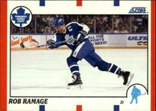 1990-91 SCORE NHL HOCKEY Trading Card #36 -- Rob Ramage, Toronto Maple Leafs