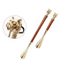 32/46cm Tiger Head Metal Long Handle Shoe Horn Shoehorn Accessories USA Shipping