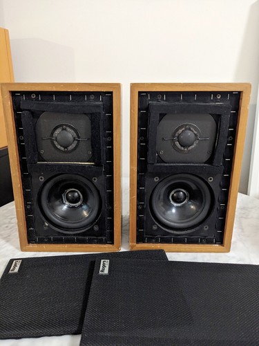 Rogers LS3/5A BBC Speakers, 15-Ohm Early Silver-Badge, Pair, Video
