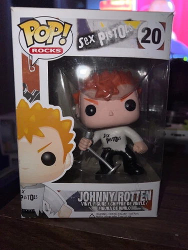 Funko Pop Rocks 20 Johnny Rotten, Sex Pistols, Damaged Box