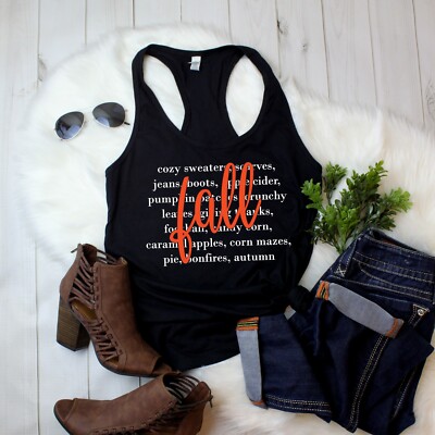 Tank Top Get Ready with Our Fall Shirt Pumpkin Patches, Football, Crunchy Leaves