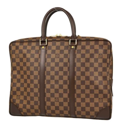 Louis Vuitton Damier Porte Documents Voyage Handbag N41124 TH0035