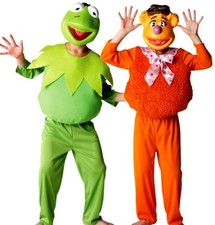 Jungen Disney lizenzierte Muppets DELUXE KERMIT oder FOZZY BEAR Kostüm Most Wanted