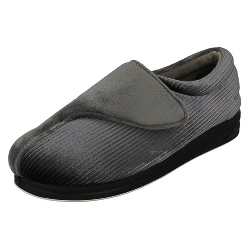 Pantuflas de gancho y correa de bucle para damas almohadillas ajuste ancho EE - Imagen 90 de 98