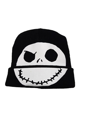 Disney Nightmare Before Christmas Jack Skellington Black Beanie Changing Face