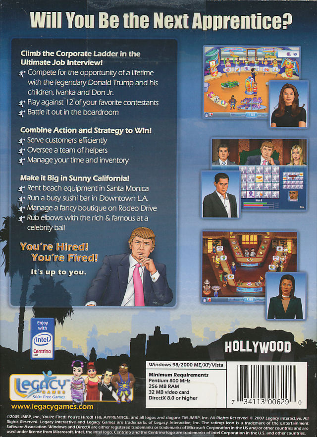 THE APPRENTICE LOS ANGELES LA Rare Vintage Donald Ivanka Trump