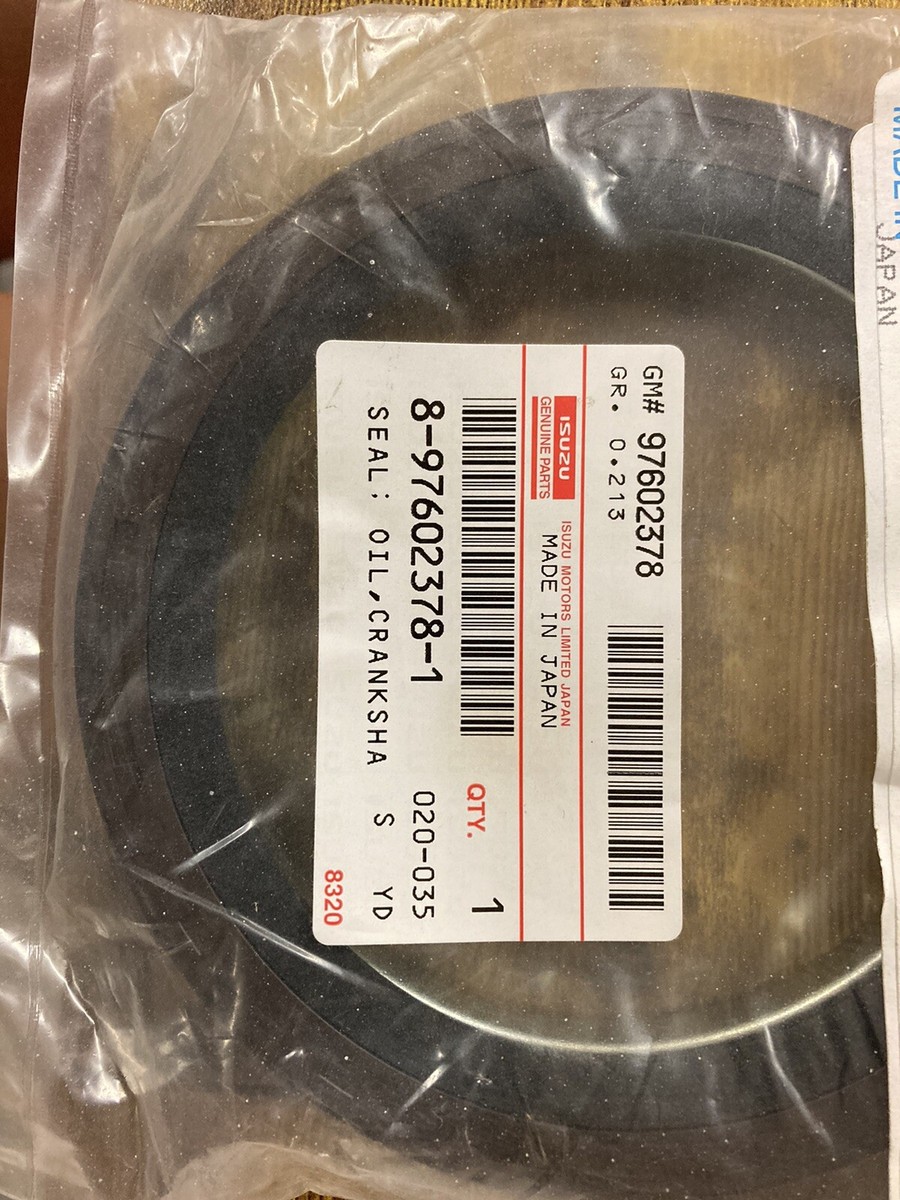 Isuzu NOS Front Crankshaft Oil Seal Part# 8-97602378-1 | eBay