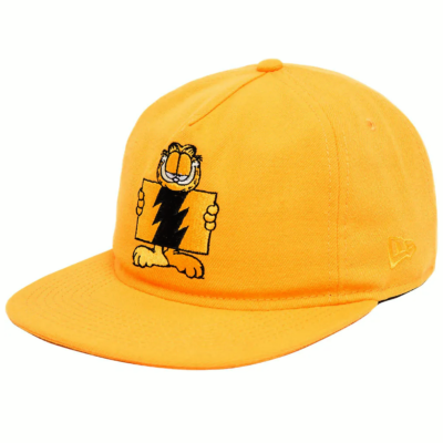 The Hundreds x Garfield New Era Flag Snapback Cap Yellow One Size