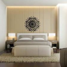 Wandkunst Dekor Mandala Zen hängende Hippie Zigeuner Wandteppich Yoga Medaillon Metall 